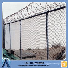 9 gauge hot dip galvanized wire 50x50mm mesh chain link fence 6ft rolls